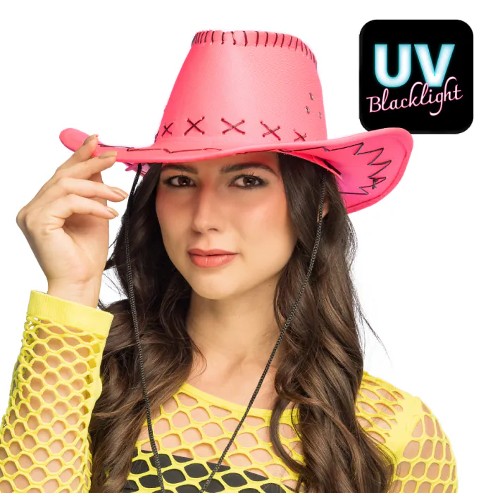 CHAPEAU COW BOY FLUO 4 COULEURS