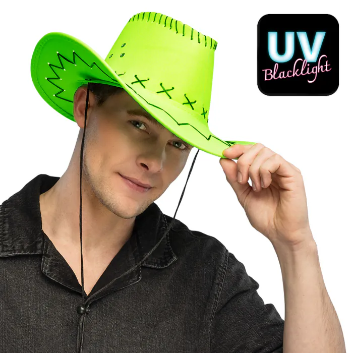CHAPEAU COW BOY FLUO 4 COULEURS