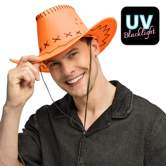 CHAPEAU COW BOY FLUO 4 COULEURS