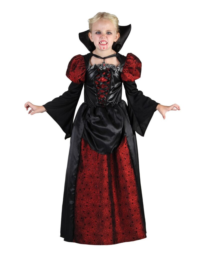 DÉGUISEMENT DE VAMPIRE (Filles de 4 à 12 ans - Robe)