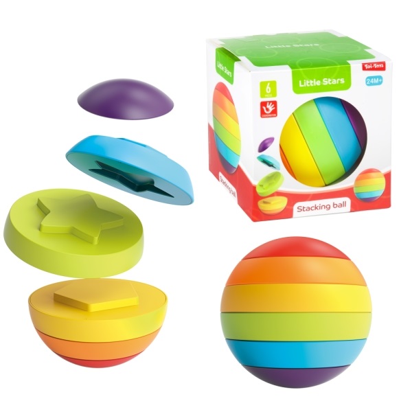BEBE TOUR EMPILAGE PUZZLE BALLE EN PLASTIQUE